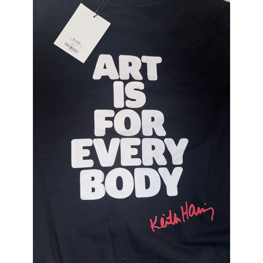 NWT Keith Haring XS Black T-Shirt Radiant Baby Pop Shop Official Licensed Rare